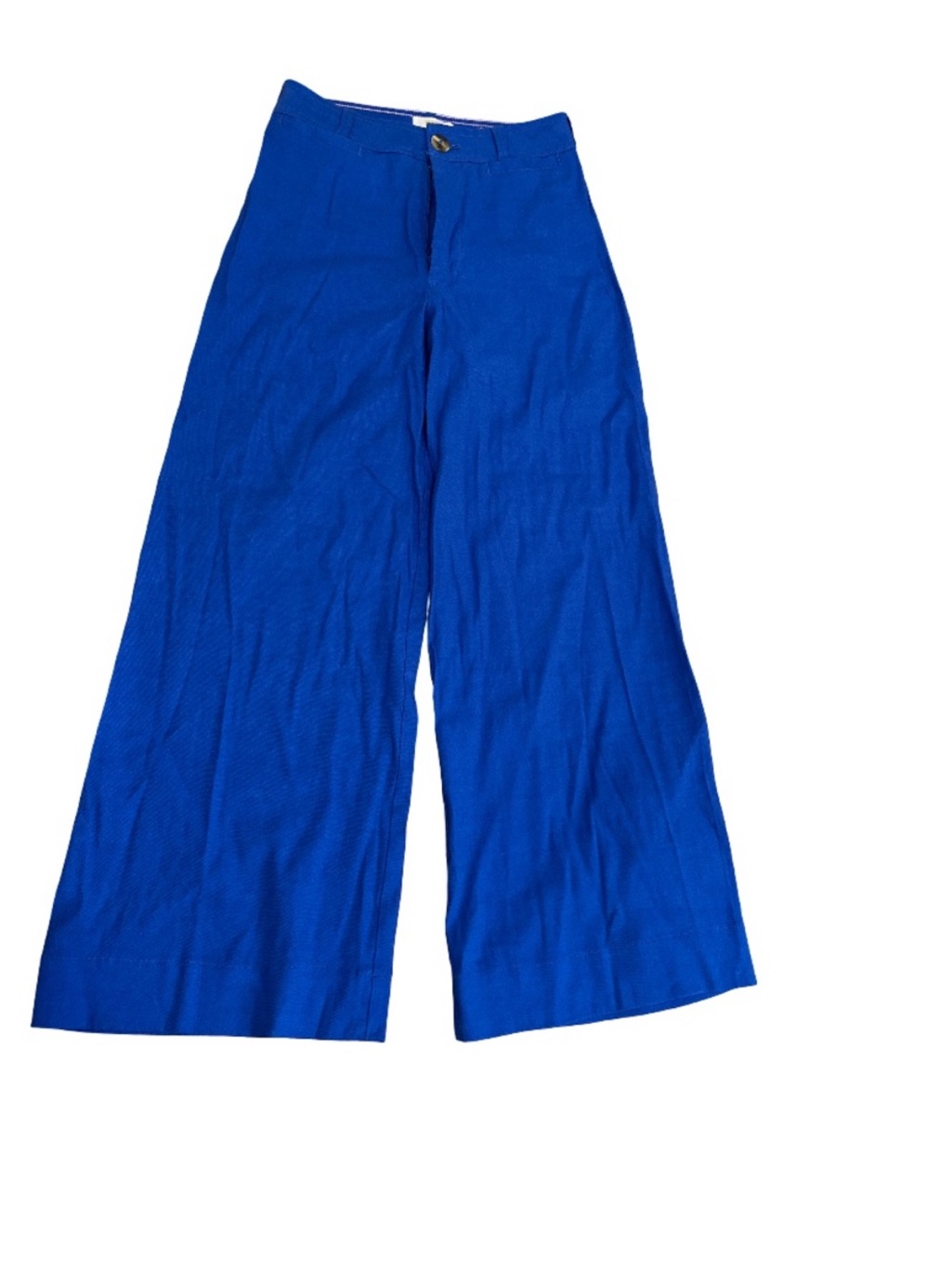 Maeve Anthropologie Womens Size 27 Blue Wide Leg Crop Pants Nwt